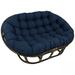 Papasan Chair - Beachcrest Home™ Bilyeu 63" Wide Tufted Papasan Chair Polyester in Blue | 45 H x 63 W x 44 D in | Wayfair