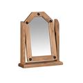 CORONA MEXICAN DISTRESSED WAXED PINE SINGLE SWIVEL DRESSING TABLE MIRROR