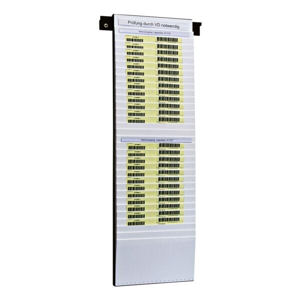 EICHNER Beleg-Planungtafel für DIN A5/A6 (25 x 79,5 cm) 32 Fächer silber Image
