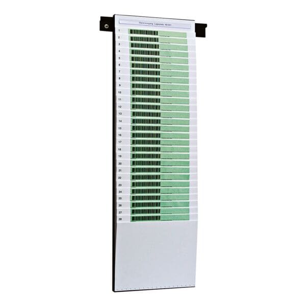 EICHNER Beleg-Planungtafel für DIN A4/A5 (25 x 79,5 cm) 29 Fächer silber Image