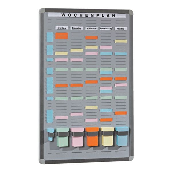 EICHNER T-Card Systemtafel 5+1 (35 Fächer) grau