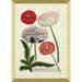 Alcott Hill® 'Burst of Flowers' Framed Graphic Art Print Paper in Red/White | 46.25 H x 33.25 W x 1.75 D in | Wayfair