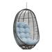 Panama Jack Outdoor Porch Swing Wicker/Rattan in Gray | 50 H x 35 W x 23.5 D in | Wayfair PJO-1601-GRY-HC/SU-735