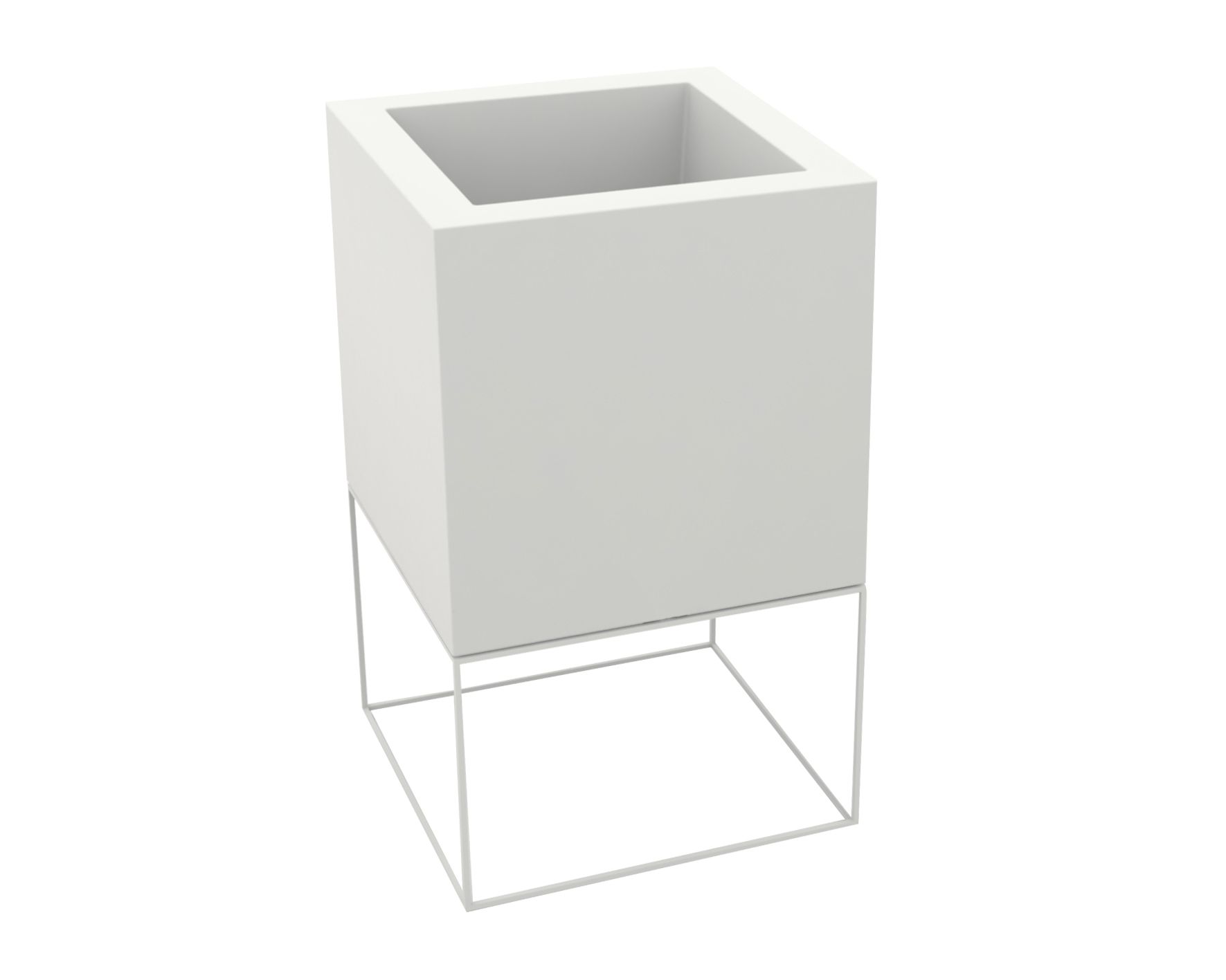 Vondom »VELA« Cubo Outdoor Pflanzengefäss 40x70x40cm / Lackiert Hochglanz / Navy Image