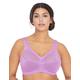 Glamorise Women's Magiclift Full Figure Support Bra Soft Cup Plain Everyday Bra, Pink (Violet), 42B (Manufacturer Size:42 B)