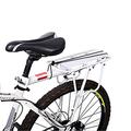 Enkrio Mountain Bike Carrier Rack,Bicycle Rear Rack Carrier,Alloy Road Rack,bike Back Seat Rack,Bike Luggage Cargo Rack,110LB,Bike DIY Accessory, White