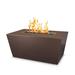 The Outdoor Plus Mesa 24" H Steel Outdoor Fire Pit Table Steel in Brown | 24 H x 48 W x 24 D in | Wayfair OPT-PCTT4824-CPV-LP