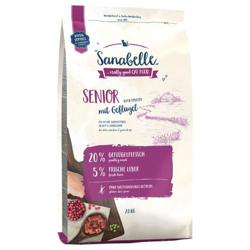 2 x 2kg Senior mitgeflügel Sanabelle Katzenfutter trocken