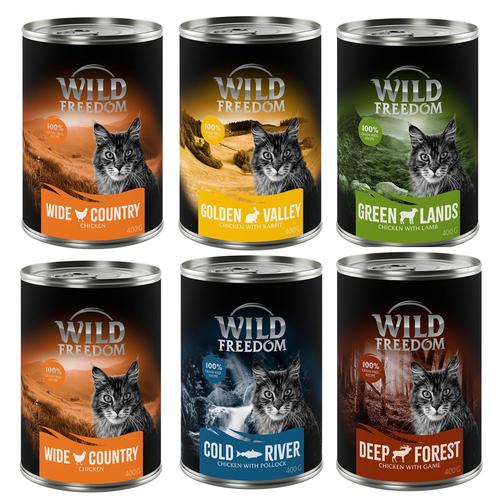 6x400g Adult Wild Freedom getreidefreies Katzenfutter nass