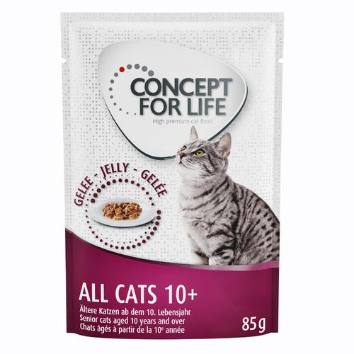 48 x 85 g Concept for Life All Cats 10+ in Gelee - Katzenfutter Nass