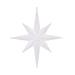 Vickerman 513538 - 8" White Glitter Bethlehem Star Christmas Tree Ornament (4 pack) (M167211)