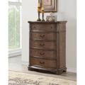 Lark Manor™ Cuney 5 Drawer Chest Wood in Brown | 56 H x 44 W x 20 D in | Wayfair 2374CCBE9A8C4F18BBEB2A27D365E095