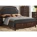 Darby Home Co Elidge Standard Bed Wood & /Upholstered/Faux leather in Brown | 58 H x 84.1 W x 84.1 D in | Wayfair 5B21C2E81D2D4BCCA2CCA718E9AA830A