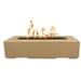 The Outdoor Plus Regal Concrete Fire Pit Concrete in White/Brown | 13 H x 60 W x 24 D in | Wayfair OPT-RGL60-BRN-NG