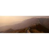 High angle view of the Great Wall Of China Mutianyu China Poster Print by - 36 x 12
