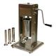 Butchers Sundries Professional 5L Vertical Stainless Steel Counter Top Sausage Stuffer with 4 Nozzle Attachments!