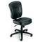 Boss Leather Adjustable Task Chair Without Arms - Black