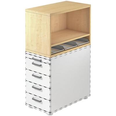 OTTO Office Premium Aufsatz-Regal für Standcontainer »Otto Office Line III« braun, 42.8x53x80 cm Image