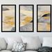 Orren Ellis 'Grey & Gold Fantasy I' Acrylic Painting Print Multi-Piece Image Plastic/Acrylic in Yellow | 25.5 H x 40.5 W x 1 D in | Wayfair