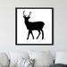 Ebern Designs 'Deer Silhouette' Graphic Art Print Canvas in Black/Green/White | 39.5 H x 39.5 W x 2 D in | Wayfair 3D3AB7FF953F42EC930B3D903DFFCF43