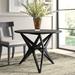 Noir Victor Solid Wood Dining Table Wood in Black/Brown/Gray | 29.5 H x 39 W x 39 D in | Wayfair AE-30CHB