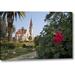 World Menagerie 'Christchurch Cathedral, Windhoek, Namibia' Photographic Print on Wrapped Canvas in Brown/Green | 10 H x 16 W x 1.5 D in | Wayfair