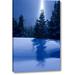 Millwood Pines 'Canada, BC, Smithers Winter Snow Landscape' Photographic Print on Wrapped Canvas in Blue Canvas in Black/Blue | Wayfair