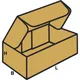 Boîtes en carton avec fermeture par encoche, FEFCO 0426, en carton à simple cannelure, dim. int. 460 x 300 x 120 mm, lot de 50