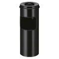 Combiné cendrier-poubelle ignifuge, capacité 30 l, h x Ø 642 x 243 mm, noir