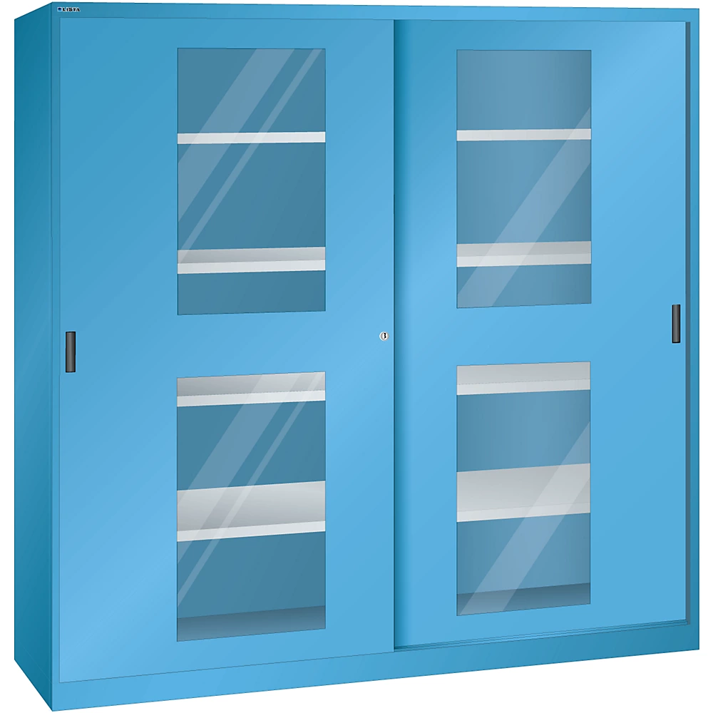 Armoire à portes coulissantes vitrées LISTA