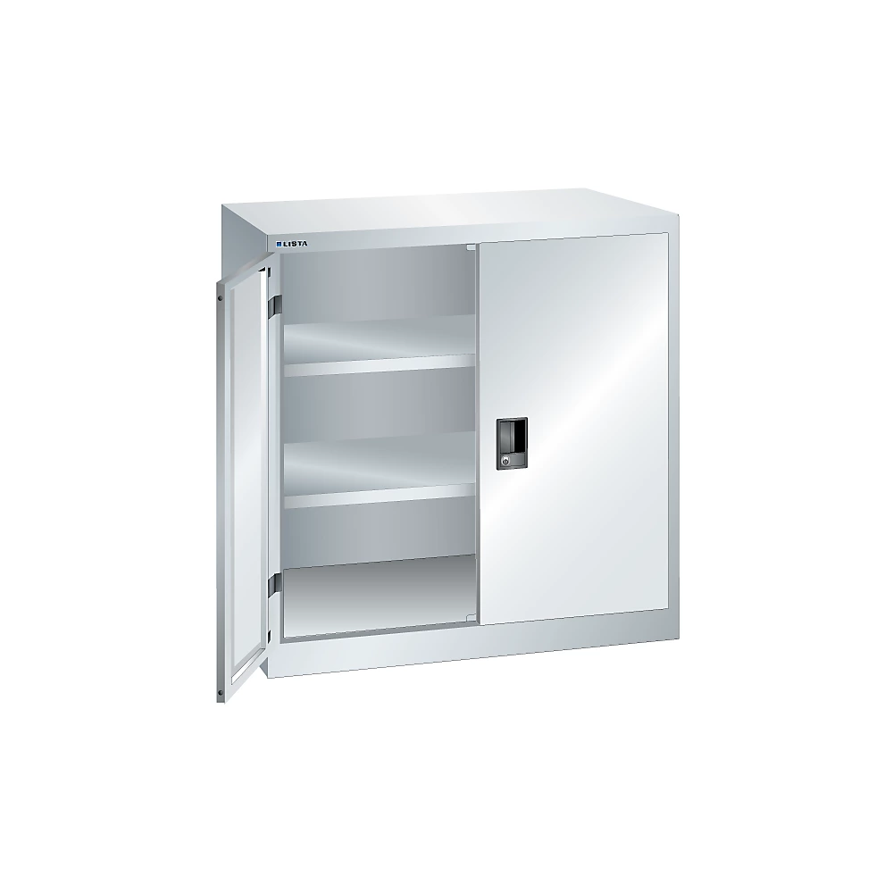Armoire à portes battantes avec 2 tablettes LISTA