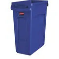 Rubbermaid Collecteur de tri / poubelle SLIM JIM®, capacité 60 l, avec canaux d'aération, bleu