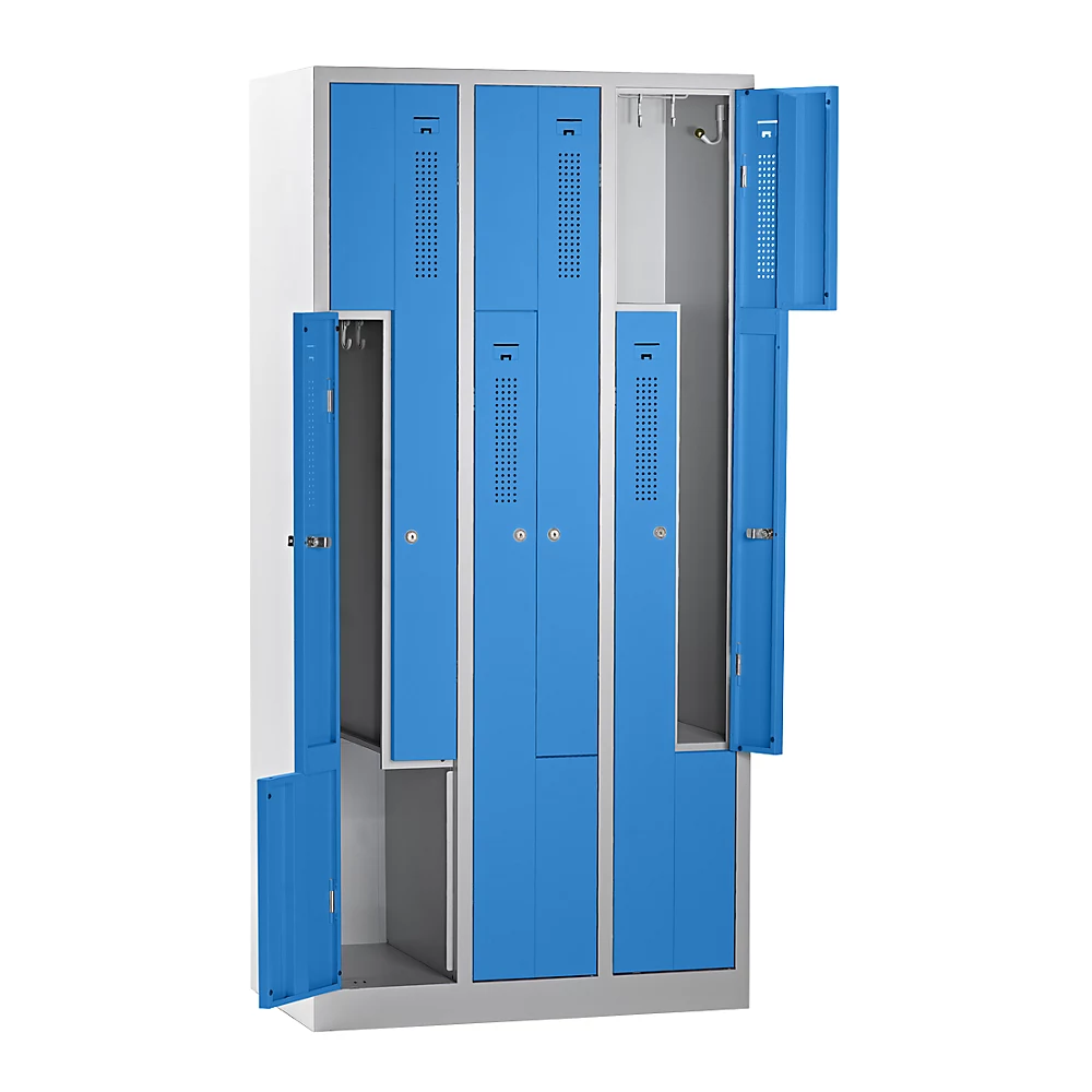 Vestiaire à portes en Z Amsterdam eurokraft basic
