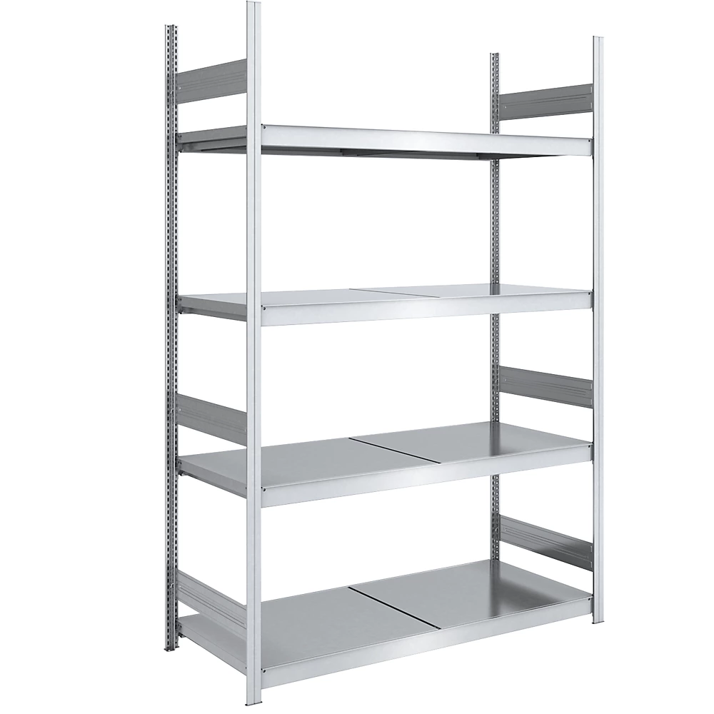 Rayonnage emboîtable extra-large avec tablettes en acier hofe