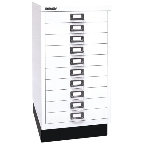 Bisley Schubladenschrank »MultiDrawer« A3, einbahnig, 10 Schübe, mit Sockel weiß, 34.9x67x43.2 cm Image