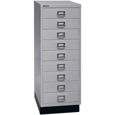 Bisley Schubladenschrank »MultiDrawer« A3, einbahnig, 9 Schübe silber, 34.9x94x43.2 cm