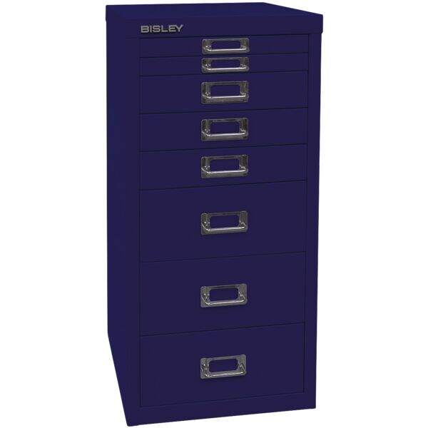Bisley Schubladenschrank »MultiDrawer« A4, einbahnig, 8 Schübe blau, 27.9x59x38 cm