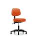 Symple Stuff Selina Desk Height Adjustable Lab Stool Plastic/Metal in Orange/Gray | 38.25 H x 25 W x 25 D in | Wayfair