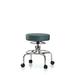 Symple Stuff Anguiano Screw Lift Desk Height Adjustable Lab Stool Metal/Fabric in Gray | 28 H x 25 W x 25 D in | Wayfair