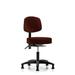 Symple Stuff Selina Desk Height Adjustable Lab Stool Plastic/Metal in Red/Gray/Brown | 38.25 H x 25 W x 25 D in | Wayfair