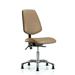 Symple Stuff Rebeca Vinyl Task Chair Aluminum/Upholstered in Brown | 36.5 H x 26 W x 26 D in | Wayfair 009C013587474C4E891B7B55C18BA480