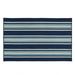 White 24 x 0.5 in Area Rug - Breakwater Bay Madalynn Striped Hand Braided Blue Indoor/Outdoor Area Rug Polypropylene | 24 W x 0.5 D in | Wayfair