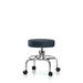 Symple Stuff Anguiano Screw Lift Desk Height Adjustable Lab Stool Metal/Fabric in Gray | 28 H x 25 W x 25 D in | Wayfair