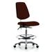 Symple Stuff Miah Drafting Chair Aluminum/Upholstered in Red/Brown | 38.5 H x 24 W x 25 D in | Wayfair 76CD1C6D2C4B4E5CBD1E76602DB0B2B3