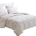 HOMEFOUCS King Size Duvet - 13.5 Tog Luxurious Goose Feather & Down Quilt, 40% Down King Size Bed Duvet, 100% Cotton Shell, Anti-dust mite & Feather-proof Fabric Anti-allergen