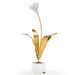 Chelsea House Tulip on Stand Sculpture Metal in Yellow | 26 H x 9 W x 9 D in | Wayfair 383618