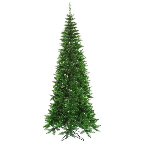 Vickerman 437049 - 5.5' x 30" Tinsel Green Slim Fir Tree Christmas Tree (K165655)
