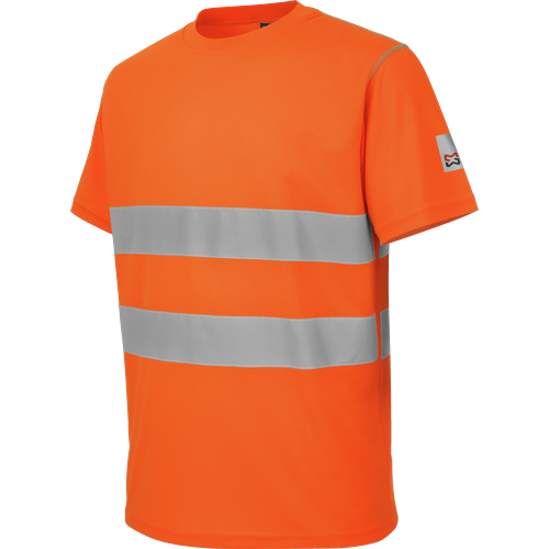 Tee-shirt de travail microporeux Würth MODYF haute-visibilité LUMEN orange