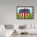 Winston Porter 'God Bless The Land I Love' by Cheryl Bartley - Wrapped Canvas Print Metal | 24 H x 32 W x 2 D in | Wayfair