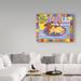 Zoomie Kids 'Lets Be Friends' Canvas Art Metal in Blue/Brown/Yellow | 24 H x 32 W x 2 D in | Wayfair 7C65B60ACC5B4D49A6A6F2A7FD9C9177